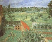 View from the Artist-s Window at Eragny, Camille Pissarro